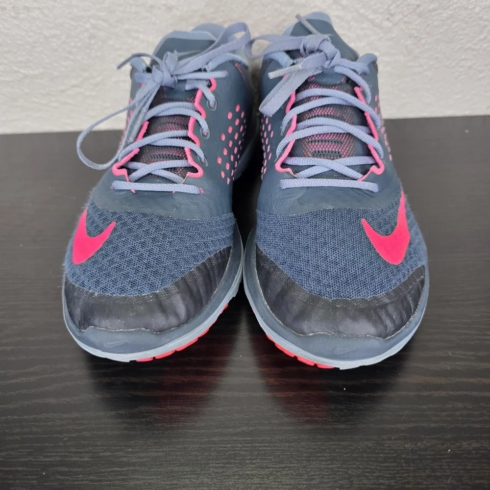 Nike FS Lite Run 2 Gray/Pink Running Shoes 684667-005 Womens Size 8.5 - Picture 4 of 16